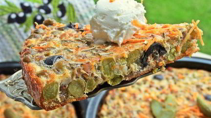 Рецепт Омлетов с гречкой и маслинами