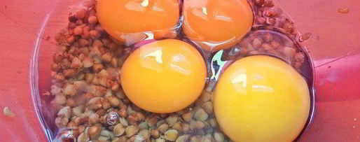 Шаг 1: омлетов с гречкой и маслинами