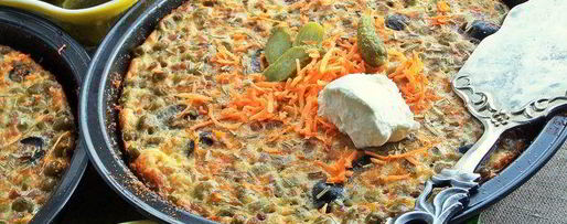 Шаг 12: омлетов с гречкой и маслинами