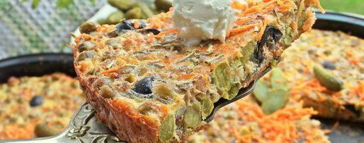 Шаг 15: омлетов с гречкой и маслинами