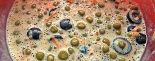 Шаг 6: омлетов с гречкой и маслинами