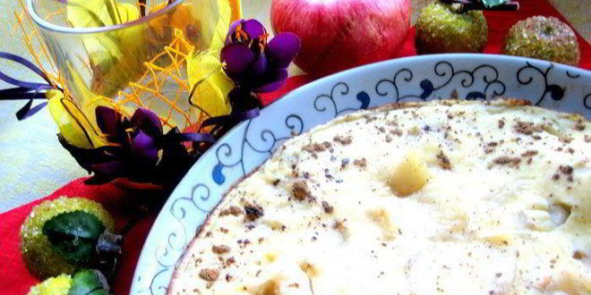 Рецепт сладкого яблочного омлета