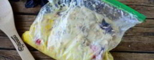 Шаг 5: воздушного омлета в пакете