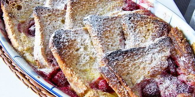 Рецепт запеченного омлета с ягодами