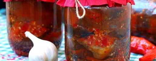 Шаг 9: острой закуски из баклажанов на зиму