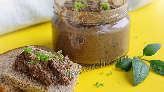 Рецепт Домашнего паштета из куриной печени