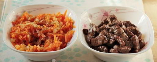 Шаг 7: паштета из говяжьей печени с морковью