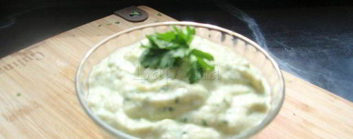 Шаг 1: паштета из кабачков с брынзой