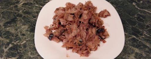 Шаг 1: паштета из копченой скумбрии и грецких орехов