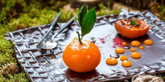 Рецепт паштета из кролика с печеной хурмой