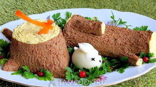 Рецепт Паштета из куриной печени нарезной