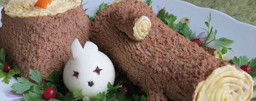 Шаг 13: паштета из куриной печени нарезной