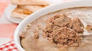 Рецепт Паштета из куриной печени с сыром и чесноком