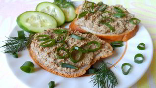 Рецепт Паштета из куриной печени с укропом