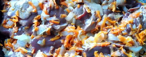 Шаг 2: паштета из куриной печени с укропом