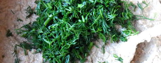 Шаг 6: паштета из куриной печени с укропом