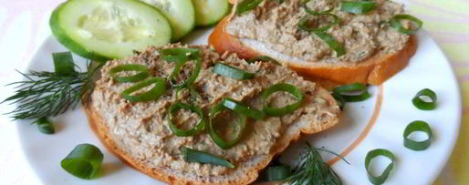 Шаг 7: паштета из куриной печени с укропом