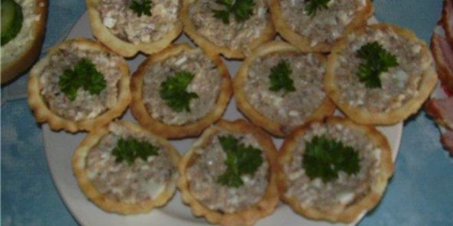 Рецепт паштета из куриной печени в тарталетках