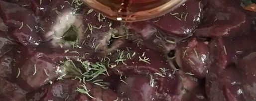 Шаг 6: паштета из печени кролика с каштанами