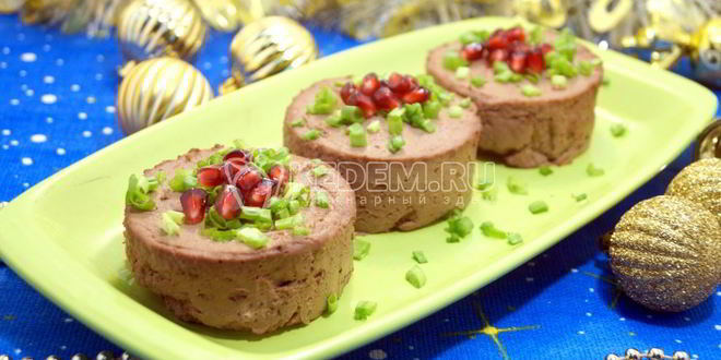 Рецепт паштета из печени новогодний