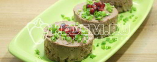 Шаг 8: паштета из печени новогодний