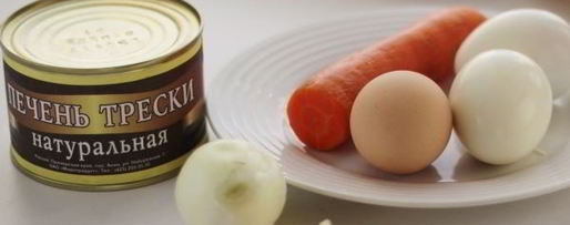 Шаг 1: паштета из печени трески