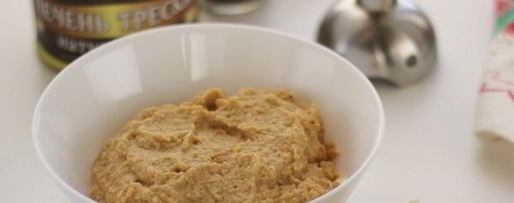 Шаг 4: паштета из печени трески