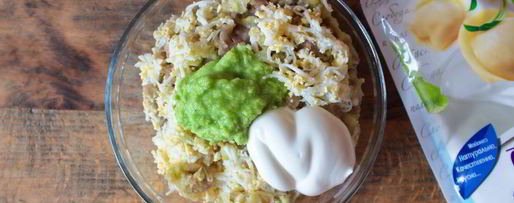 Шаг 6: паштета из селедки