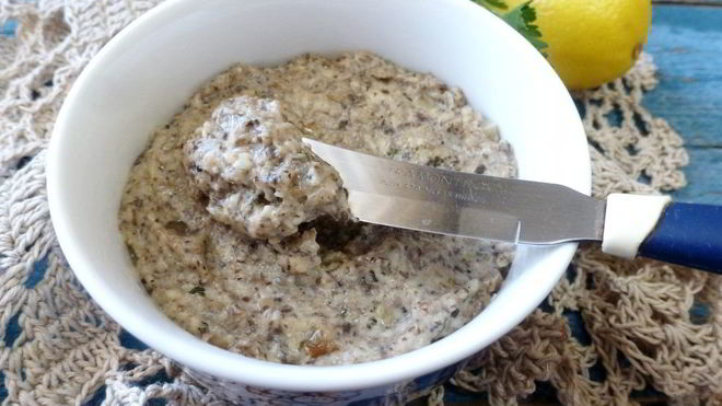 Рецепт Паштета из шампиньонов и моцареллы