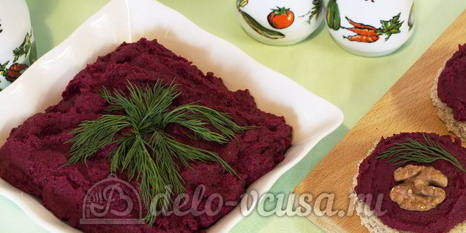 Рецепт паштета из свеклы и фасоли