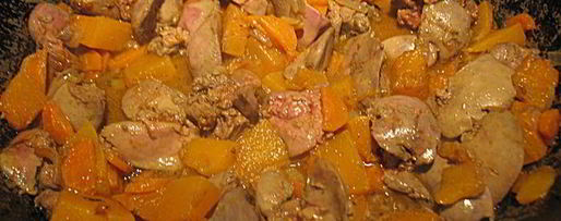 Шаг 3: печеночного куриного паштета с тыквой и овощами