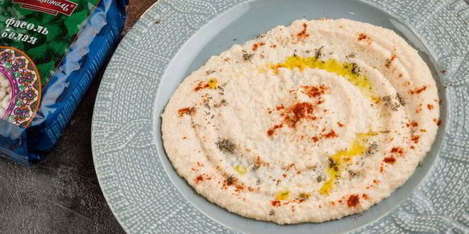 Рецепт постного фасолевого паштета