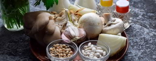 Шаг 1: постного паштета из фасоли с грибами