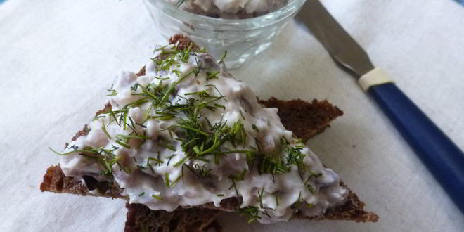 Рецепт селедочного паштета с творожным сыром