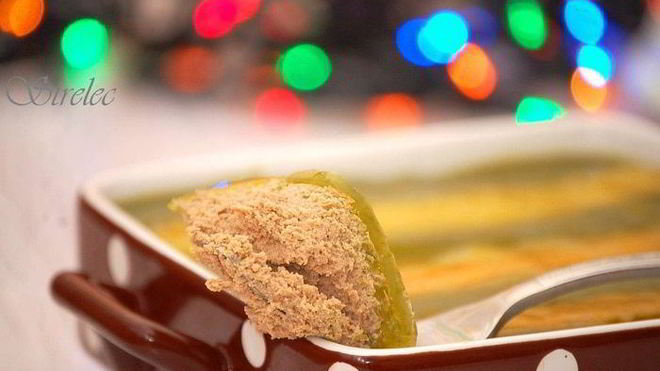Рецепт Запеченного паштета из печени кролика Со вкусом Нового года