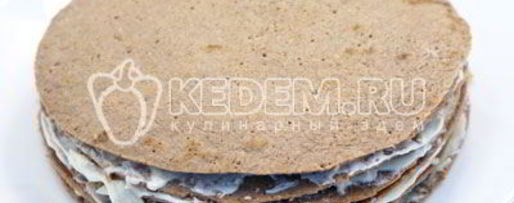 Шаг 12: блинного торта с печенью