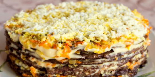 Рецепт печеночного торта классического