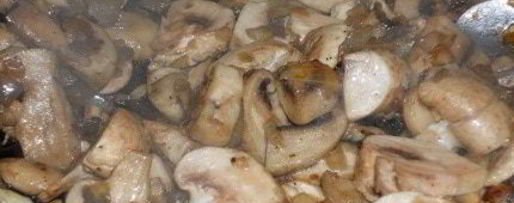 Шаг 4: печеночного торта с грибами