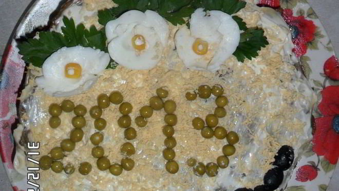 Рецепт Печеночного торта с корейской морковью