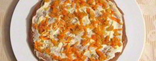 Шаг 14: печеночного торта с морковкой и луком