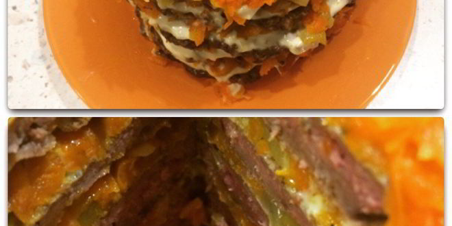 Рецепт печеночного торта с морковью