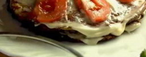 Шаг 6: печеночного торта с омлетом