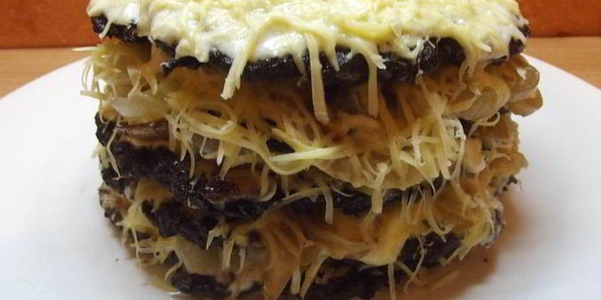 Рецепт печеночного торта с сыром