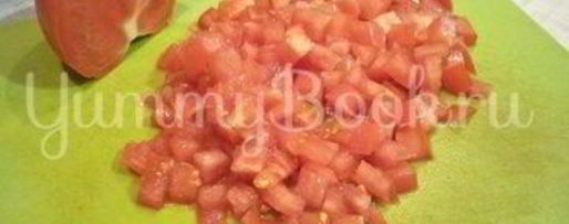 Шаг 12: печеночного торта с зеленью и помидорами