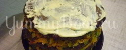 Шаг 19: печеночного торта с зеленью и помидорами