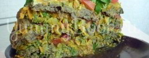 Шаг 24: печеночного торта с зеленью и помидорами