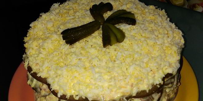 Рецепт печеного печеночного торта