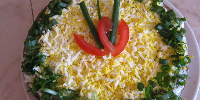 Рецепт торта из куриной печени летний