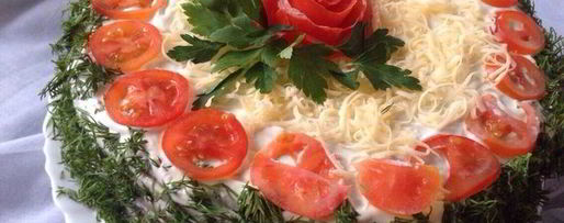 Шаг 18: торта из печеночных блинов весна шагает по планете