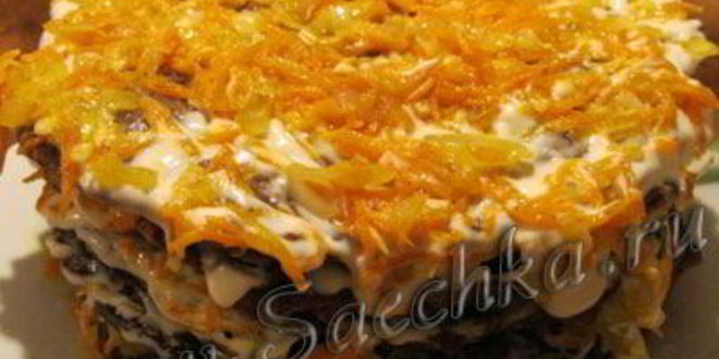 Рецепт вкусного печеночного торта